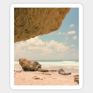 Vintage coastal photo Sticker